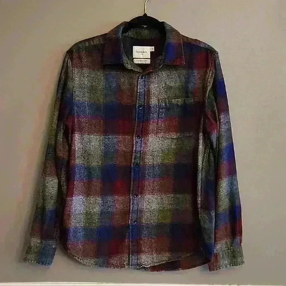 Goodfellow flannel shirt - Picture 1 of 8